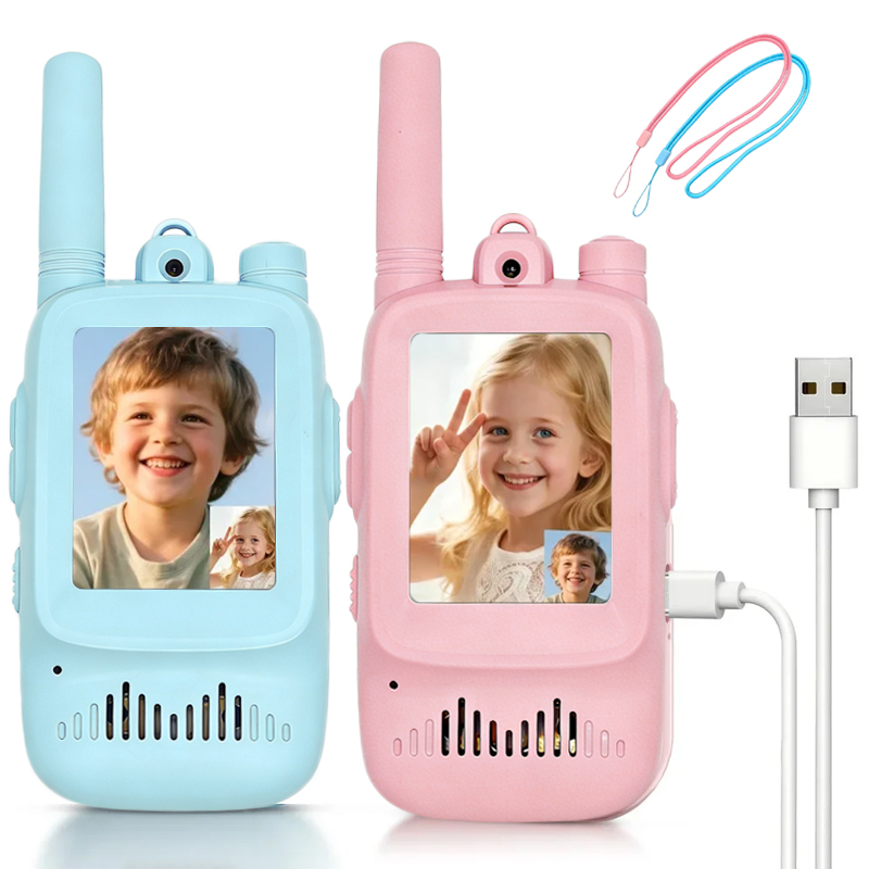 Outdoor Adventure Kids - 2pcs Kids Video Walkie Talkie Rechargeable
