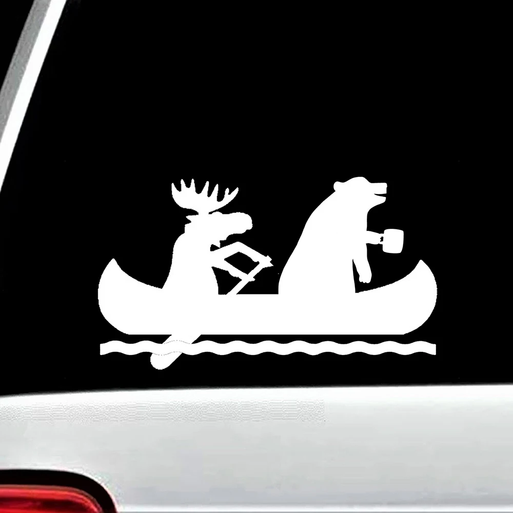 Moose Bear Canoe Camping Car D - Outdoor Adventure Words 评论和价格