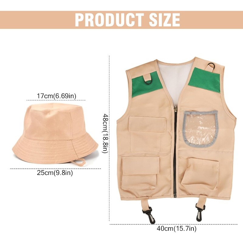 Safari Costume with Cargo Vest - Outdoor Adventure Girl 评论和价格