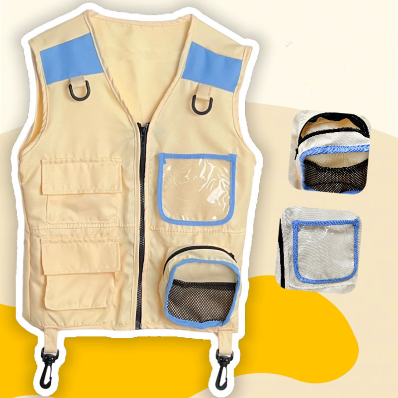 Children Explorer Vest Pretend - Outdoor Adventure Girl 评论和价格