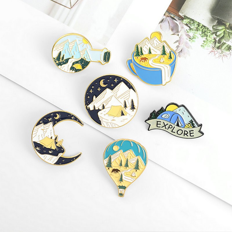 Camping Adventure Enamel Pins  - Outdoor Adventure Kids 评论和价格