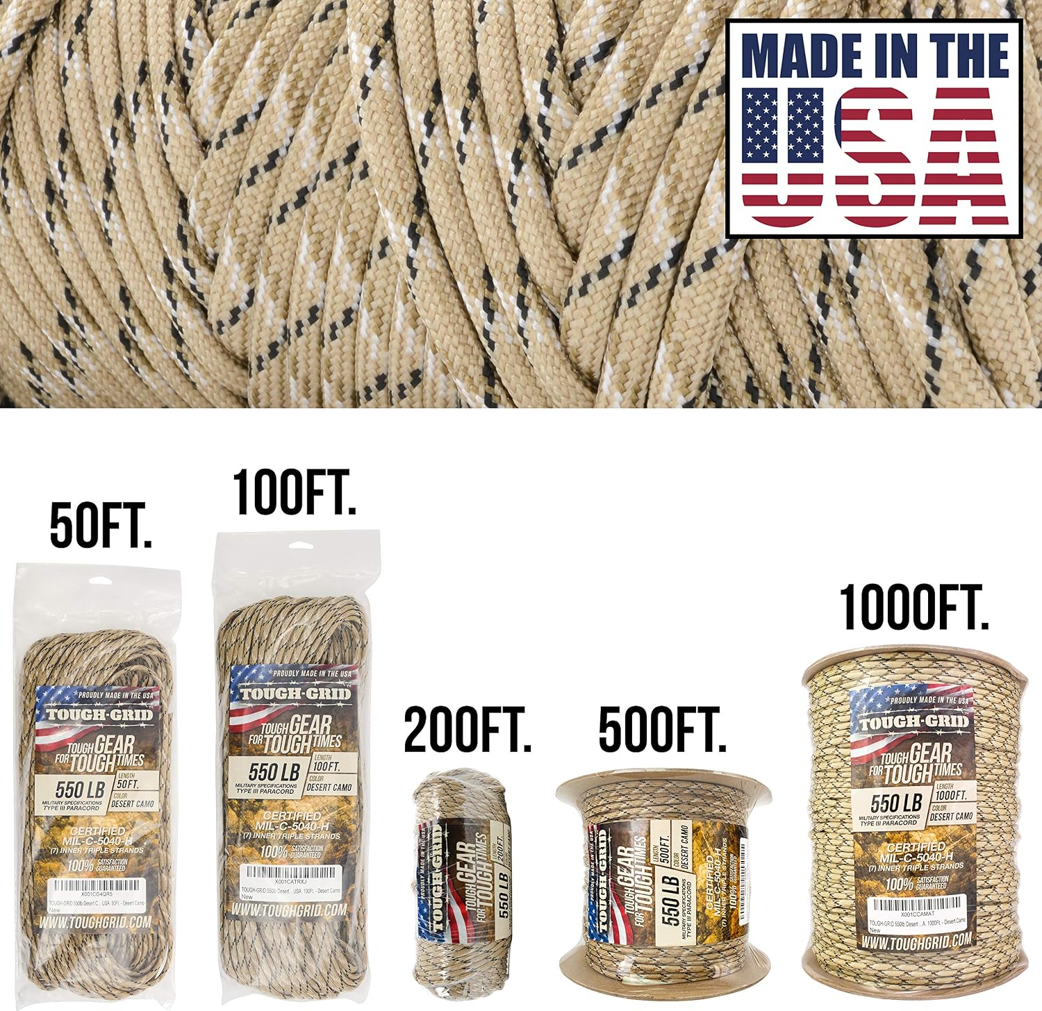 550 Paracord Rope Nylon Parach - Outdoor Adventure Usa 评论和价格