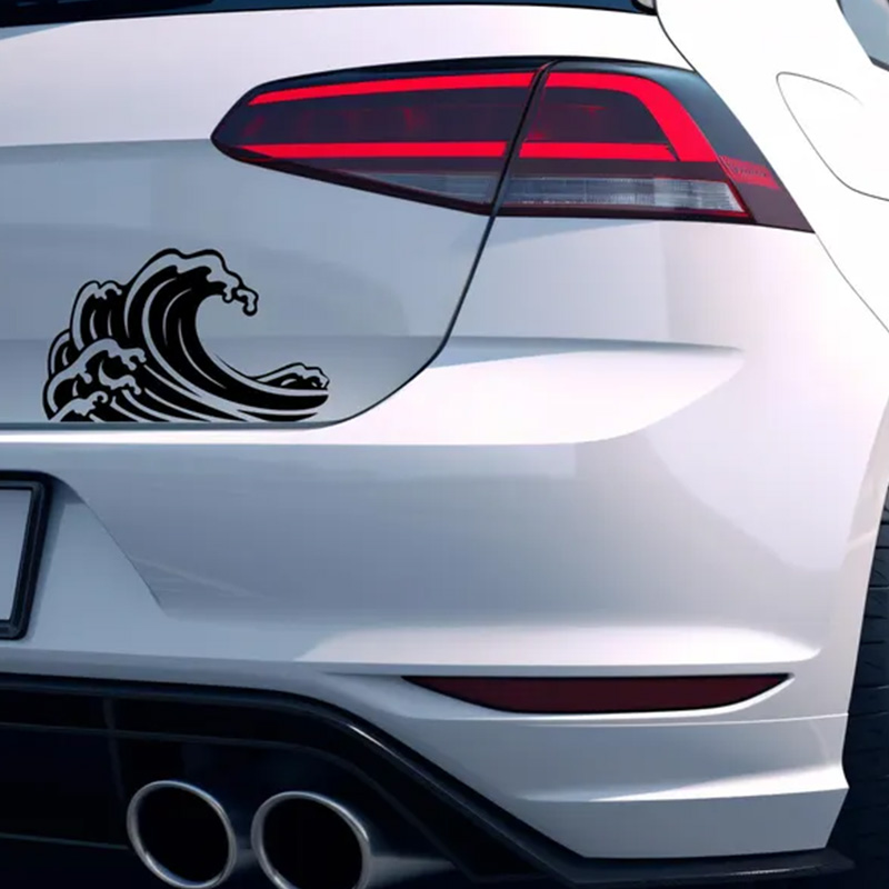 Ocean Wave Car Stickers For Wi - Outdoor Adventure Words 评论和价格