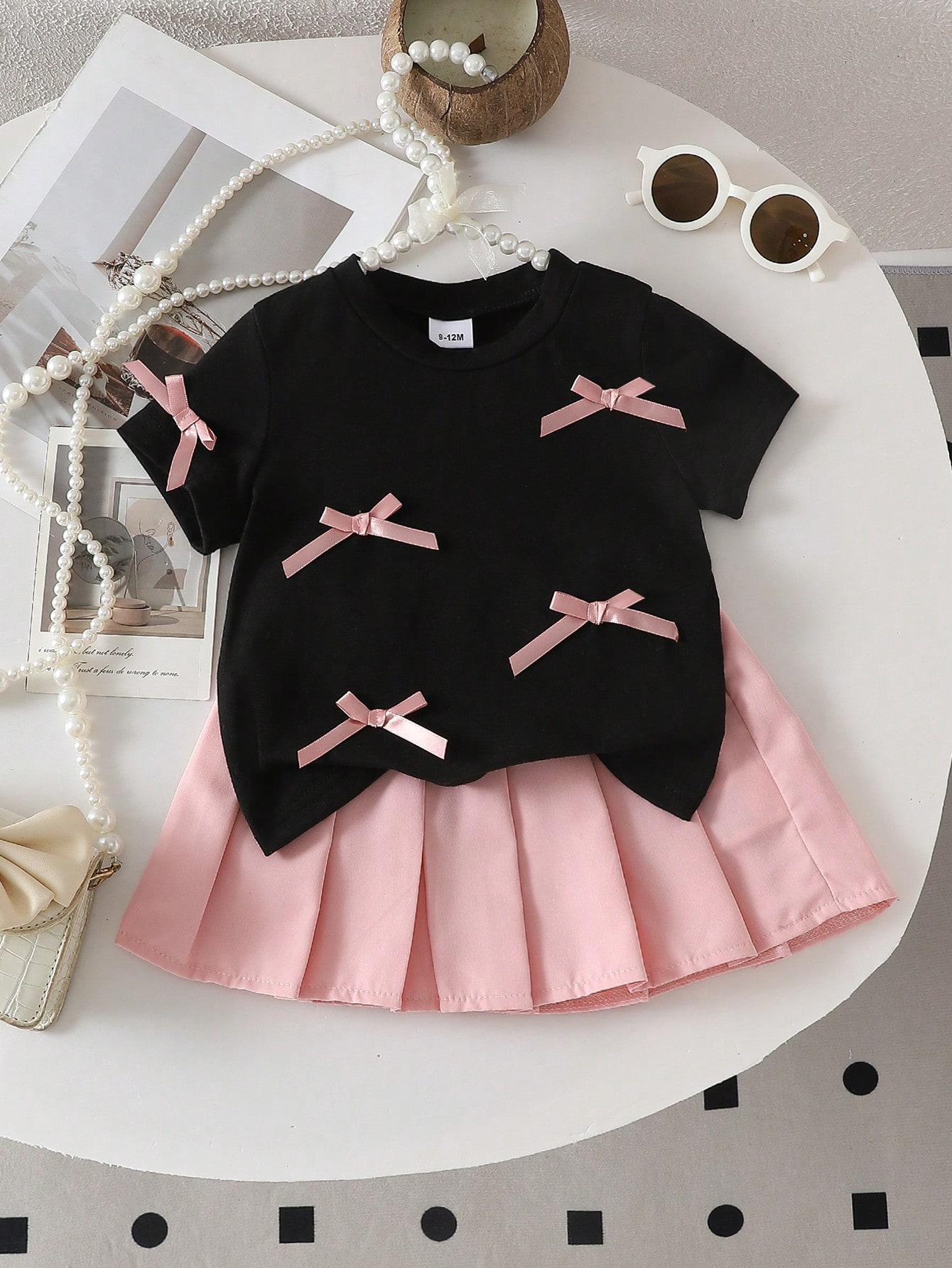Two-piece baby girl 3D bow cas - Outdoor Adventure Girl 评论和价格